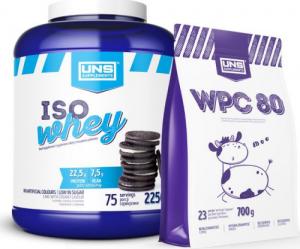 UNS ISO WHEY 2250 g + WPC 80 700 g 1