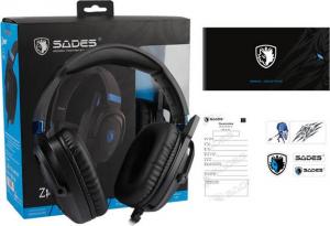 Słuchawki Sades Zpower Niebieskie (SA-732/BE) 7