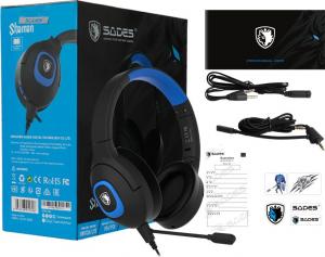 Słuchawki Sades Shaman Niebieskie (SA-724/BE) 7