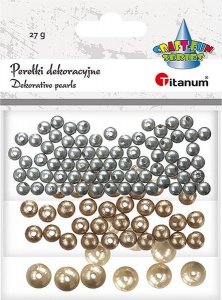 Titanum Perełki dekoracyjne plastikowe mix 12g 1