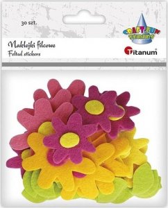 Titanum Naklejki filcowe 3D kwiaty 6szt 1
