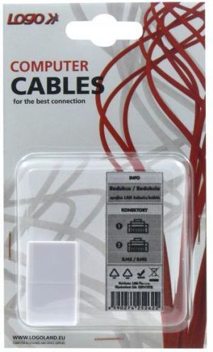 Logo Złączka RJ45, biała (25262) 3