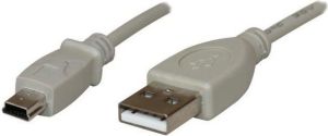 Kabel USB Logo USB-A - miniUSB 2 m Szary (17065) 2