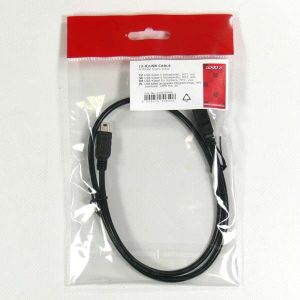 Kabel USB Logo USB-A - miniUSB 0.6 m Przezroczysty (30820) 2