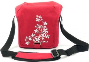 Torba Logo Torba na kamerę Flower czerwona 2
