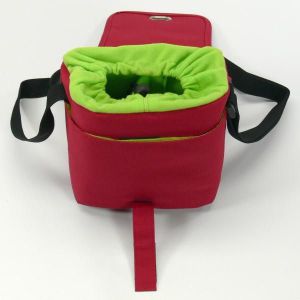 Torba Logo Torba na kamerę Flower czerwona 3