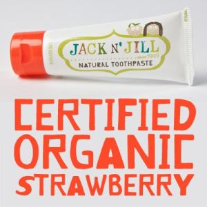 Jack NJill Naturalna Pasta do zębów, organiczna truskawka i Xylitol 50g x 6 szt. 4
