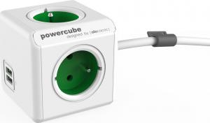 PowerCube Przedłużacz Extended USB 1,5m zielony (2402GN/FREUPC) 1
