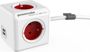 PowerCube Przedłużacz Extended USB 1,5m czerwony (2402RD/FREUPC) 1