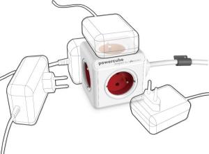PowerCube Przedłużacz Extended USB 1,5m czerwony (2402RD/FREUPC) 4