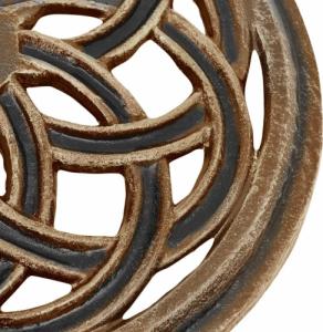 vidaXL Podstawa pod parasol, brązowa, 44x44x31 cm, żeliwo 5