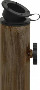 vidaXL Podstawa pod parasol, brązowa, 44x44x31 cm, żeliwo 6