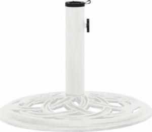 vidaXL vidaXL Podstawa pod parasol, biała, 44x44x31 cm, żeliwo 2