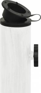 vidaXL vidaXL Podstawa pod parasol, biała, 44x44x31 cm, żeliwo 6