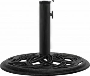 vidaXL Podstawa pod parasol, czarna, 44x44x31 cm, żeliwo 2