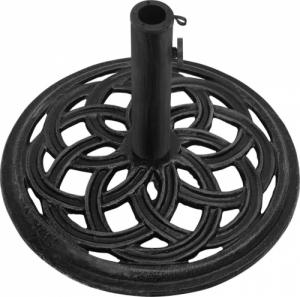 vidaXL Podstawa pod parasol, czarna, 44x44x31 cm, żeliwo 3