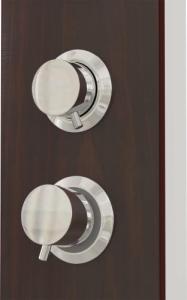 Zestaw prysznicowy vidaXL vidaXL Panel prysznicowy, szklany, brązowy 7