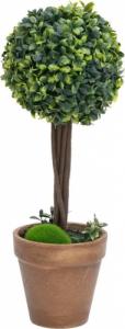 vidaXL vidaXL Kule ze sztucznego bukszpanu w doniczce, 2 szt., zielone, 33 cm 2