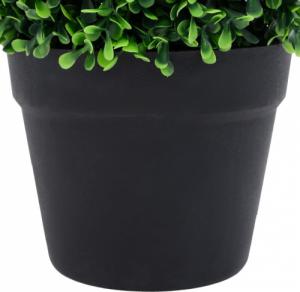 vidaXL Kule ze sztucznego bukszpanu w doniczce, 2 szt., zielone, 37 cm 5