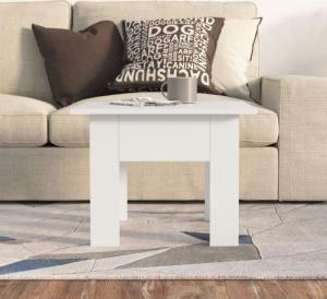 vidaXL vidaXL Stolik kawowy, biały, 55x55x42 cm, płyta wiórowa 3