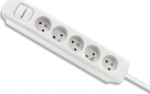 Listwa zasilająca Qoltec 5 gniazd 1.8 m biała (50276) 2
