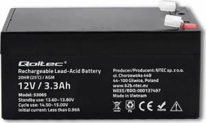 Qoltec Akumulator AGM Qoltec 12V 3.3Ah HQ (53065) 2