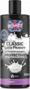 Ronney Classic Latte Pleasure Professional Shampoo Protective ochronny szampon do wszystkich rodzajów włosów 300ml 1