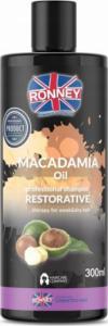 Ronney Macadamia Oil Professional Shampoo Restorative wzmacniający szampon do włosów suchych i osłabionych 300ml 1