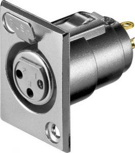 Goobay Zalane gniazdo mikrofonowe, 3 Pin - Styki 3 Pin 1