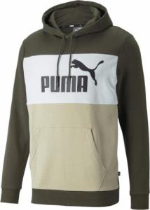 Puma Bluza męska Puma Colorblock Hoodie TR szaro-biało-beżowa 848772 64 M 1