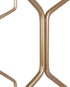 Vilde Stojak metalowy złoty wino regał szafka półka na wina 8 butelek 23x11x48 cm 6