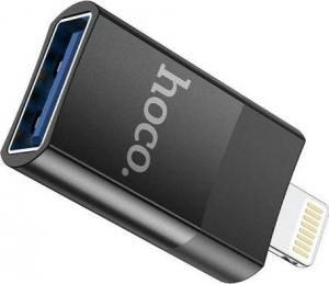 Adapter USB Hoco UA17 USB-A - Lightning Czarny  (6931474761989 [17891835]) 6