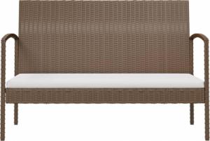 vidaXL vidaXL 16-cz. zestaw wypoczynkowy do ogrodu, z poduszkami, brązowy 4