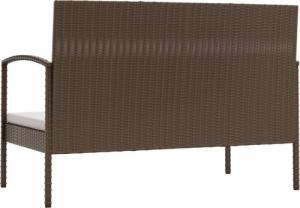 vidaXL vidaXL 16-cz. zestaw wypoczynkowy do ogrodu, z poduszkami, brązowy 5