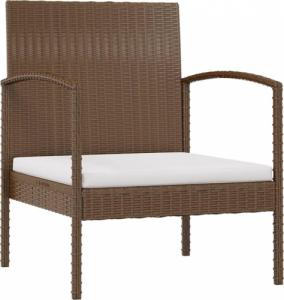 vidaXL vidaXL 16-cz. zestaw wypoczynkowy do ogrodu, z poduszkami, brązowy 6