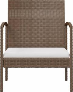 vidaXL vidaXL 16-cz. zestaw wypoczynkowy do ogrodu, z poduszkami, brązowy 7