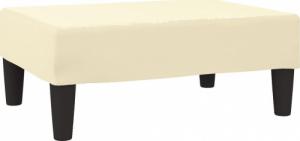 vidaXL vidaXL Podnóżek, kolor kremowy, 78x56x32 cm, sztuczna skóra 2