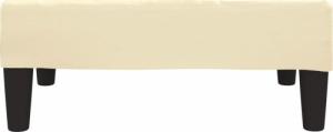 vidaXL vidaXL Podnóżek, kolor kremowy, 78x56x32 cm, sztuczna skóra 3