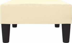 vidaXL vidaXL Podnóżek, kolor kremowy, 78x56x32 cm, sztuczna skóra 4