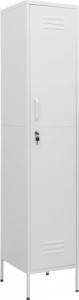 vidaXL vidaXL Szafa zamykana na klucz, biała, 35x46x180 cm, stalowa 2