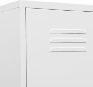 vidaXL vidaXL Szafa zamykana na klucz, biała, 35x46x180 cm, stalowa 7