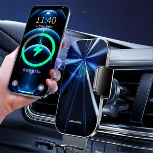 WK Design WK Design Captain Series Aurora bezprzewodowa ładowarka 15W uchwyt samochodowy z regulowanym ramieniem na szybę i deskę rozdzielczą oraz nawiew czarny (WP-U203) 4