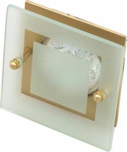 Candellux Oprawa stropowa szklana kwadrat satyna złota SZ-05 2219840 1