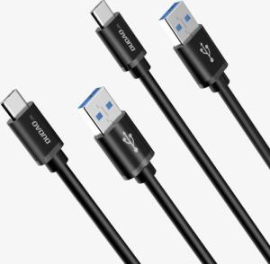 Kabel USB Dudao USB-A - USB-C 1 m Czarny (6973687242273) 2