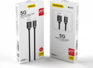 Kabel USB Dudao USB-A - USB-C 1 m Czarny (6973687242273) 4