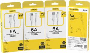 Kabel USB Dudao USB-A - USB-C 1 m Biały (6973687243388) 5