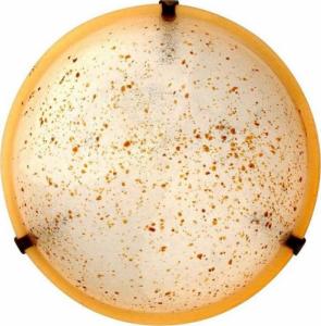 Lampa sufitowa Candellux Plafon szklany okrągły żółty kropki 30cm Granilia 13-95162 1