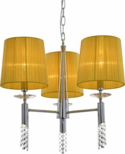 Lampa wisząca Candellux Lampa wisząca LED żółta + krształki Dual 33-23179 1