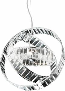 Lampa wisząca Candellux Lampa wisząca regulowane pierścienie kryształy 40W Saturn Candellux 34-87273 1