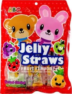 Abc Żelki owocowe Jelly Straws Bear and Bunny, różne smaki 300g - ABC 1